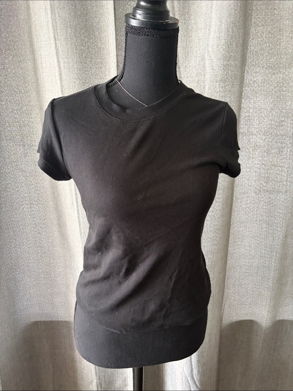 Madewell Black Short Sleeve Crewneck Tee